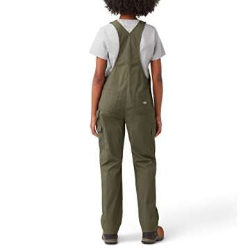 Dickies Womens Women's Temp-iq® Women s Temp iQ Ripstop Bib Overalls, Military Green, X-Large US