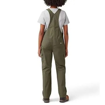 Dickies Womens Women's Temp-iq® Women s Temp iQ Ripstop Bib Overalls, Military Green, X-Large US