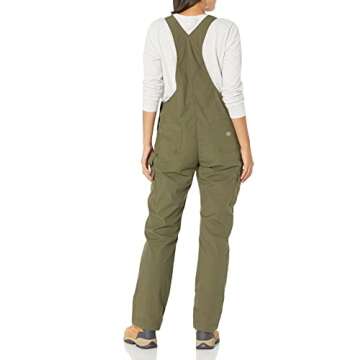 Dickies Womens Women's Temp-iq® Women s Temp iQ Ripstop Bib Overalls, Military Green, X-Large US
