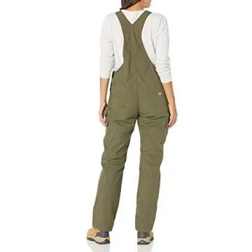 Dickies Womens Women's Temp-iq® Women s Temp iQ Ripstop Bib Overalls, Military Green, X-Large US