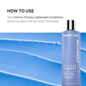 PRAVANA Intense Therapy Conditioner | Lightweight Repairing & Mending | Restores & Nourishes Damaged Hair | Proven to Reduce Breakage | Strengthens, Hydrates, Softens | 33.8 Fl Oz