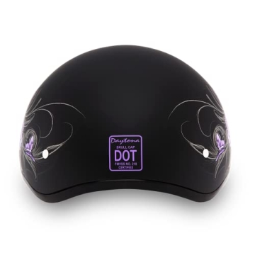 Daytona Half Skull Cap Motorcycle Helmet – Lightweight & DOT Approved