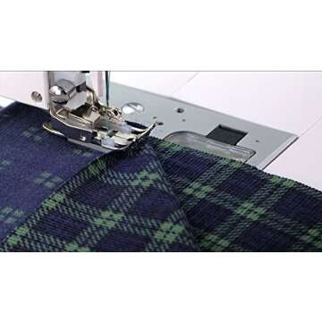 SINGER | Even Feed/Walking Presser Foot - Fork, Perfect for Matching Stripes & Plaids, Quilting & Sewing with Pile Fabrics - Sewing Made Easy