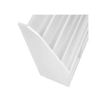 RiverRidge Kids 4 shelves Three Cubbies Bookrack, White (02-251), 11.81"D x 35"W x 36"H