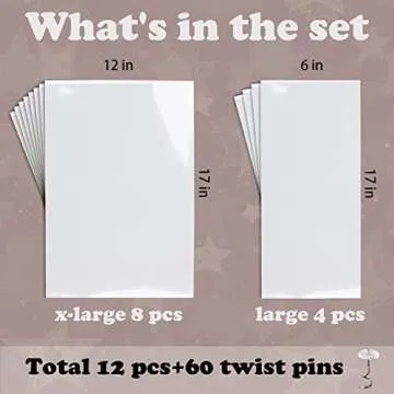 Xymoso Anti Cat Scratch Furniture Protector,12 Pack Couch Corner Protector Tape for Cats,Clear Cat Scratch Deterrent for Furniture,8pcs (17" x12”) & 4pcs (17"x6")