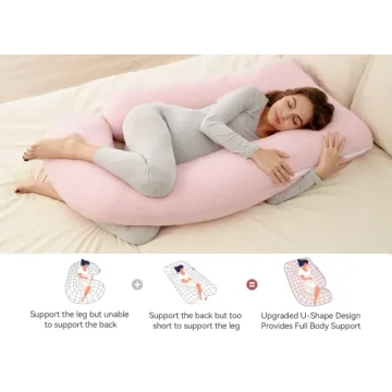 Momcozy U Shaped Body Pillow for Ultimate Sleep Comfort