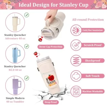 Best Teacher Gift Water Bottle Carrier Bag for Stanley Tumbler
