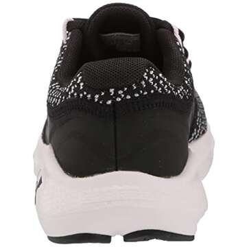 Under Armour Girls' Grade School Charged Vantage Knit, Black (001)/Cool Pink, 3.5 M US