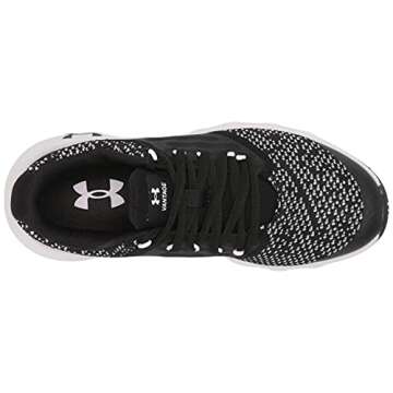 Under Armour Girls' Grade School Charged Vantage Knit, Black (001)/Cool Pink, 3.5 M US