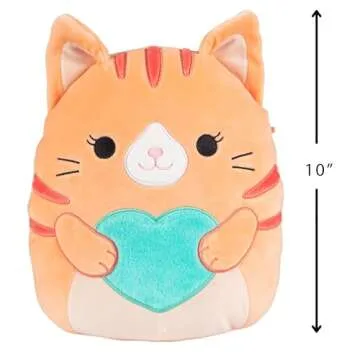 Squishmallows 10" Gigi The Cat Plush - Official Kellytoy 2024 - Collectible Soft Squishy Kitty Stuff...