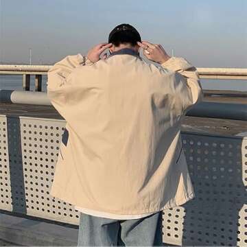 Men's Varsity Jacket Harajuku Vintage Bomber Jackets Techwear Windbreaker Color Block Unisex Coats Korean Streetwear