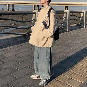 Men's Varsity Jacket Harajuku Vintage Bomber Jackets Techwear Windbreaker Color Block Unisex Coats Korean Streetwear