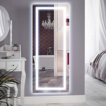 QiMH LED Lighted Vanity Mirror for Stylish Grooming