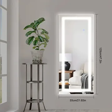 QiMH LED Lighted Vanity Mirror for Stylish Grooming