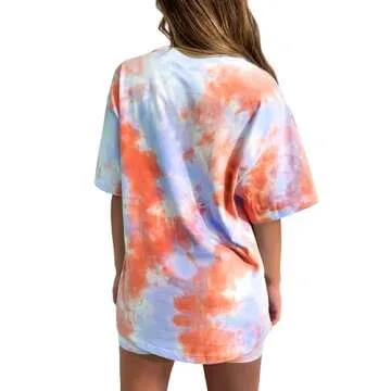 Trendy Tie-Dye Two-Piece Shorts Set for Women