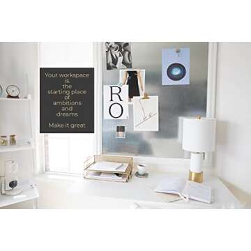 Blu Monaco File Desk Organizer - 2-Tier Gold Paper Tray - Document and Letter Tray Desk Organizer - Elegant Gold Inbox for Office Accessories