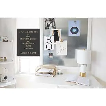 Blu Monaco File Desk Organizer - 2-Tier Gold Paper Tray - Document and Letter Tray Desk Organizer - Elegant Gold Inbox for Office Accessories