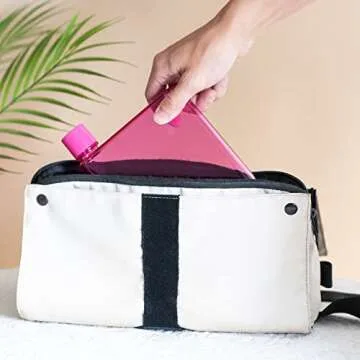 Reusable Slim Flat Water Bottle Portable & Compact