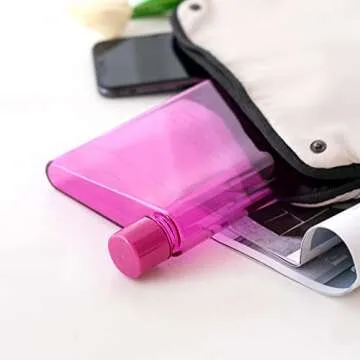 Reusable Slim Flat Water Bottle Portable & Compact