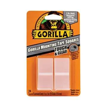 Gorilla Glue Double-Sided Tough Mounting Tape Squares 24 Count