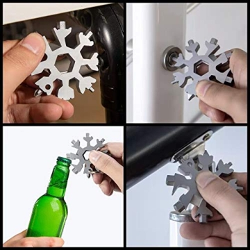 Unique 18-in-1 Snowflake Multi Tool for All Occasions