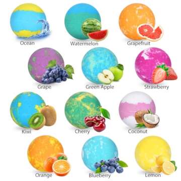 Bath Bombs for Kids with Surprise Toys Inside for Girls Boys - 12 PCs Bubble Bath Fizz Balls Gift Set with Puppy Toy, Gentle and Kids Safe for Easter Eggs Stuffers