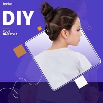 Teenitor 2000pcs Black Hair Rubber Bands Soft Elastic Hair Ties for Kids Girls Hair Braids