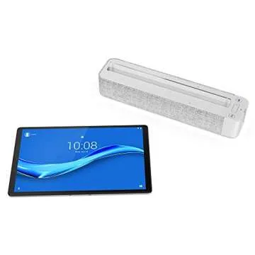 Lenovo Smart Tab M10 Plus, FHD Android Tablet, Alexa-Enabled Smart Device, Octa-Core Processor, 32GB Storage, 2GB RAM, Wi-Fi, Bluetooth, Platinum Grey