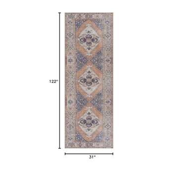 Bloom Rugs 10 ft Washable Runner - Stylish & Easy Care