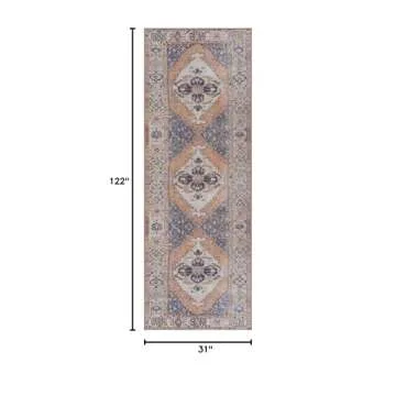 Bloom Rugs 10 ft Washable Runner - Stylish & Easy Care