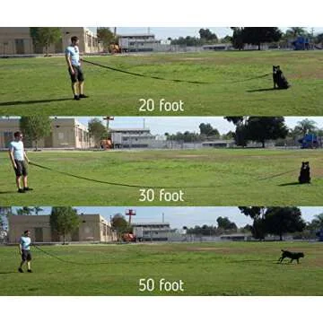 Leash Boss Extra Long Dog Leash - Long Lead Leash for Dog Training - Recall Leash for Dogs Outside