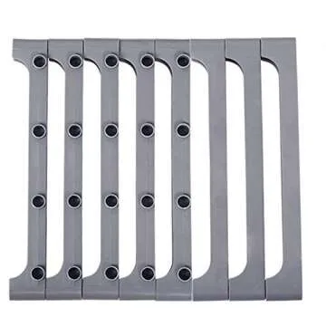 9 Storage Cubes Gray Shelving Bookcase for Home Organization