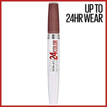 Maybelline Super Stay 24, 2-Step Liquid Lipstick Makeup, Long Lasting Highly Pigmented Color with Mo...