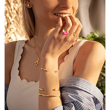 31PCS Happy Face Rings for Women - Cute Y2K Jewelry Set