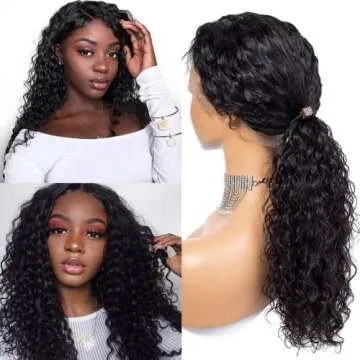 Luxury Deep Wave Lace Front Human Hair Wigs for African American Women