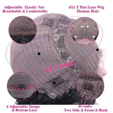 Luxury Deep Wave Lace Front Human Hair Wigs for African American Women