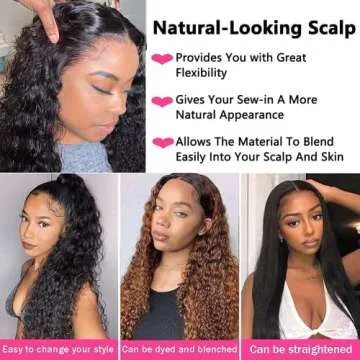 Luxury Deep Wave Lace Front Human Hair Wigs for African American Women