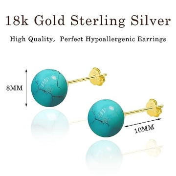 Shop SmileBelle Hypoallergenic Turquoise Earrings for Women