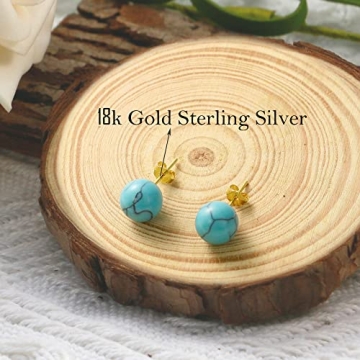 Shop SmileBelle Hypoallergenic Turquoise Earrings for Women