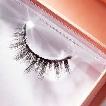 Lilly Lashes Everyday Miami Natural Lashes, Faux Mink Natural Eyelashes, False Eyelashes Everyday Use, Individual Lashes Reusable up to 20x, No Lash Glue Included (13mm)