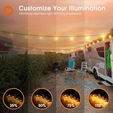 addlon 96 FT (2x48FT) Outdoor String Lights Commercial Grade Strand 36 Bulbs 30 Hanging Sockets, ETL Listed Decorative Christmas Lights for Patio Garden