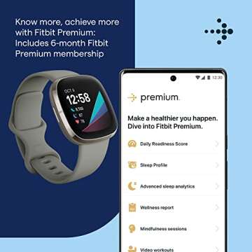 Fitbit Sense Advanced Smartwatch for Heart Health Insights