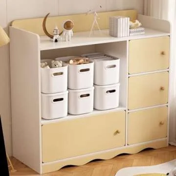 ORGIDOL White Stackable Storage Bins for Home Organization