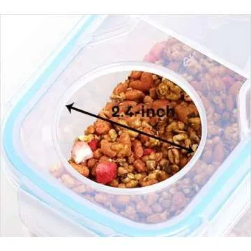 Komax Biokips Cereal Containers Storage Set of 2 – Airtight Food Storage Containers – Cereal Dispenser for All Dry Foods – BPA-Free Cereal Container Set for Pantry Organization and Storage (135 oz)