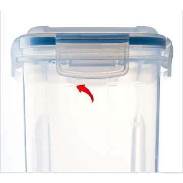 Komax Biokips Cereal Containers Storage Set of 2 – Airtight Food Storage Containers – Cereal Dispenser for All Dry Foods – BPA-Free Cereal Container Set for Pantry Organization and Storage (135 oz)