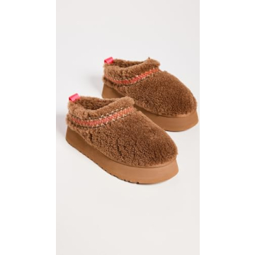 UGG Women's Tazz Ugg Braid Slipper, Hardwood, 8