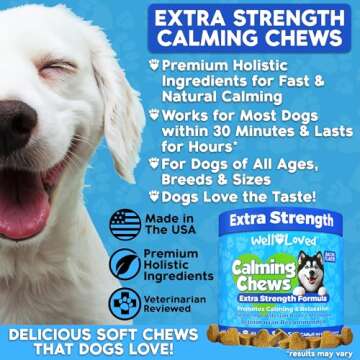 Vet Recommended Calming Chews for Dogs Made in USA