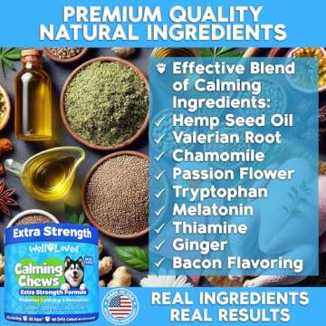 Vet Recommended Calming Chews for Dogs Made in USA