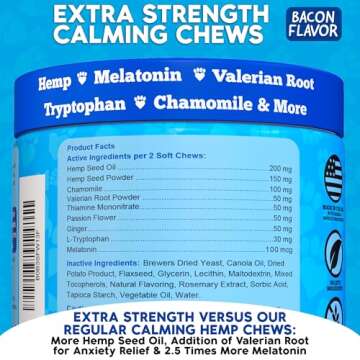 Vet Recommended Calming Chews for Dogs Made in USA