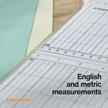 Fiskars ProCision Rotary Bypass Paper Trimmer - 12" Cut Length - Craft Paper and Mixed Media Cutter with Grid Lines - Orange